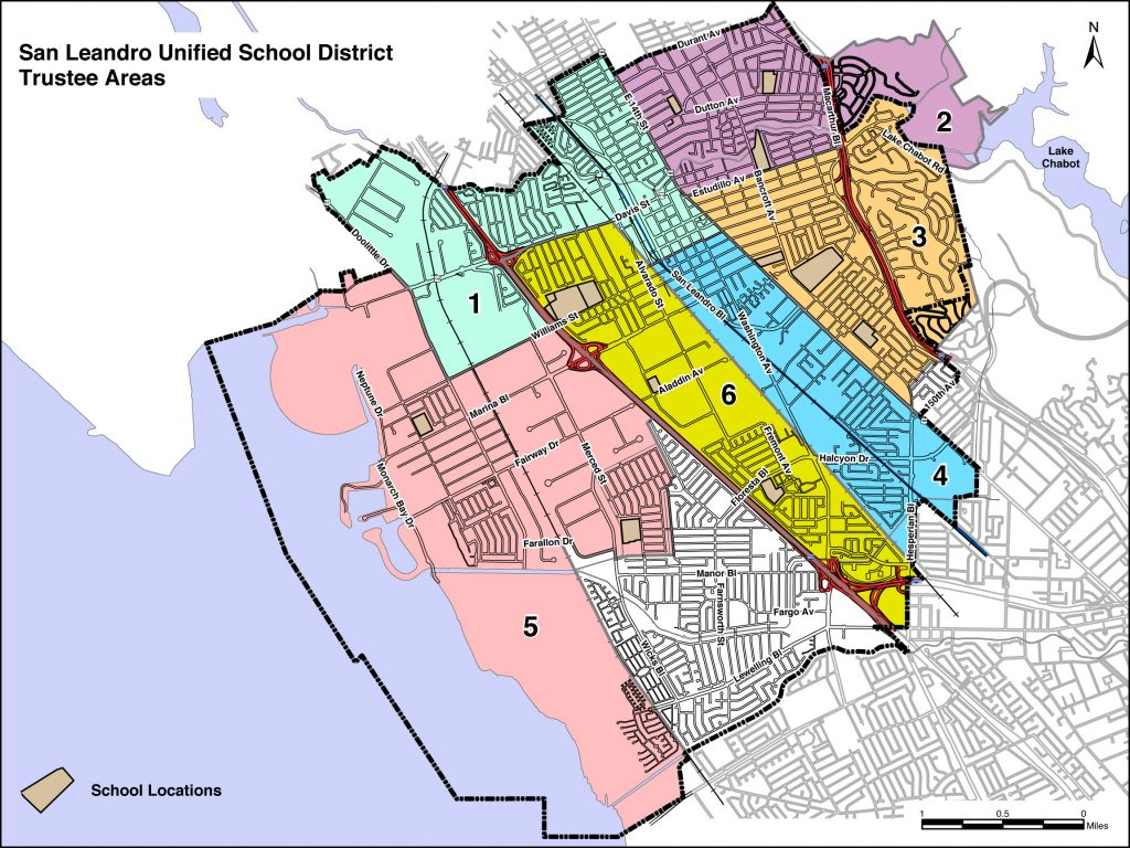 SLUSD BOE Truste Area Map